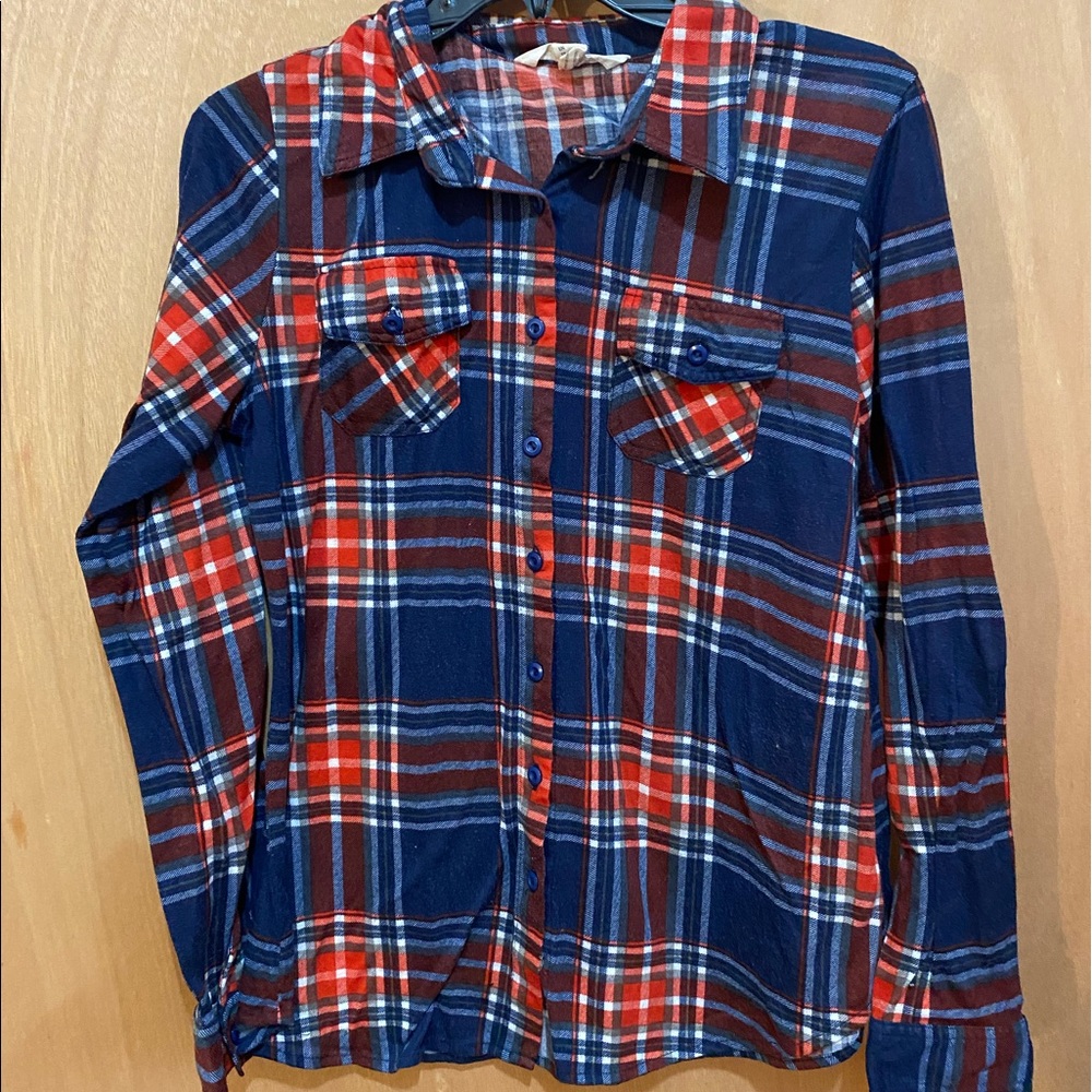 Plaid button down